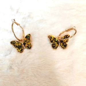 Big beautiful butterfly earrings